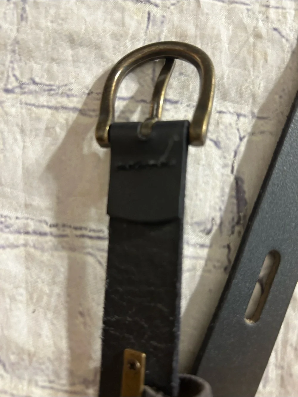 INDIA MADE BLACK LEATHER WITH ANTIQUE HARDWARE AND CUTOUTS SIZE 3XL